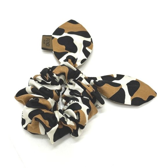 FENDI Leopard hair accessory Hair rubber Shush